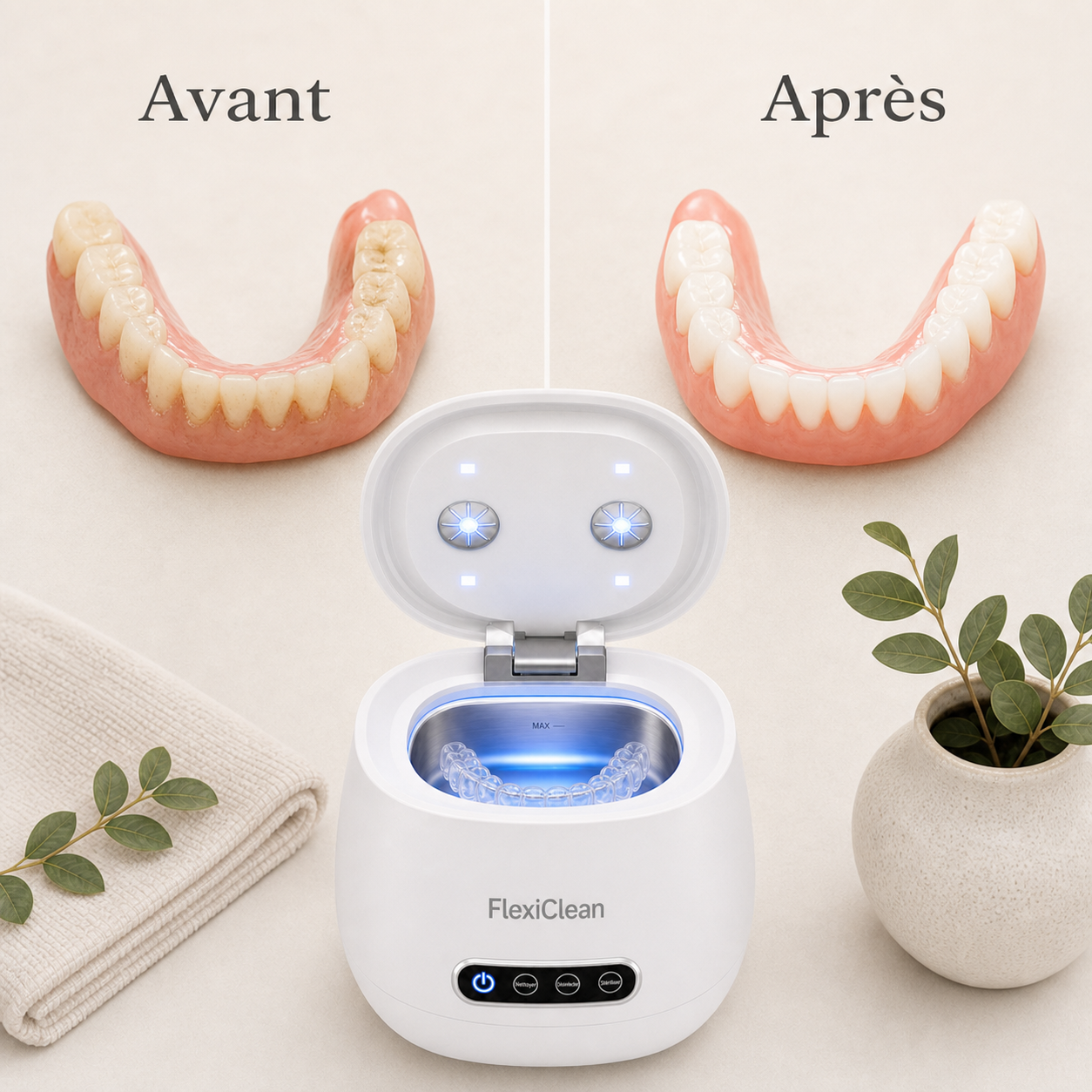 FlexiClean Nettoyeur UV portable dentaire